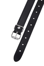 Красный кляп-шар 4см на черных ремешках ToyFa Anonymo 310305