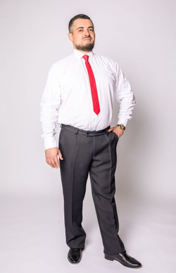 Брюки мужские классические классика строгие офисные офис теплые толстые утепленные костюмные костюмка серые темно-серые прямые нарядные зимние шерсть великан гигант большой шерстяныеразмер 62 124