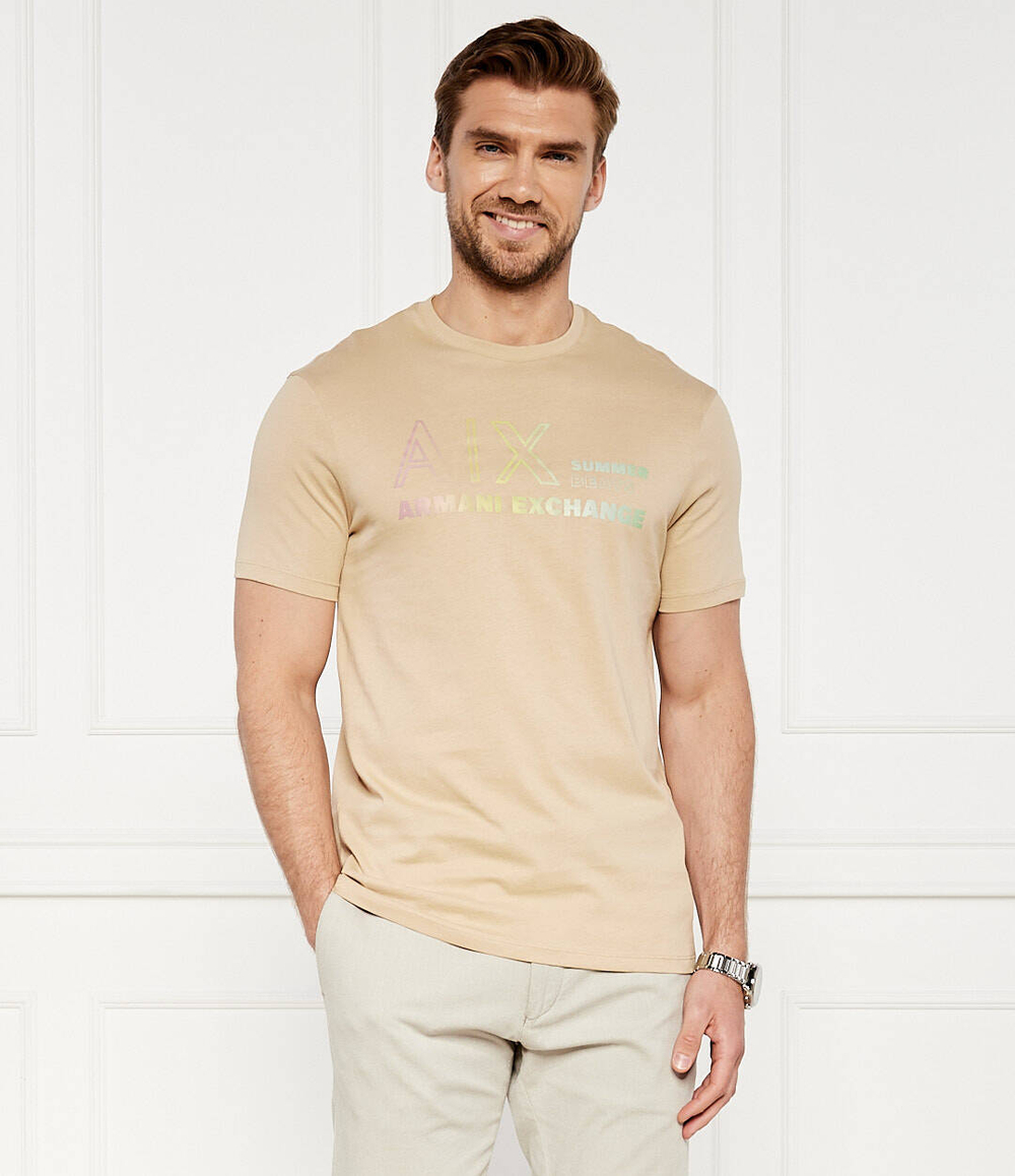 Футболка Armani Exchange - бежевый(3RZTJA ZJ8EZ)