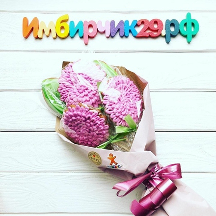Имбирные пряники цветы