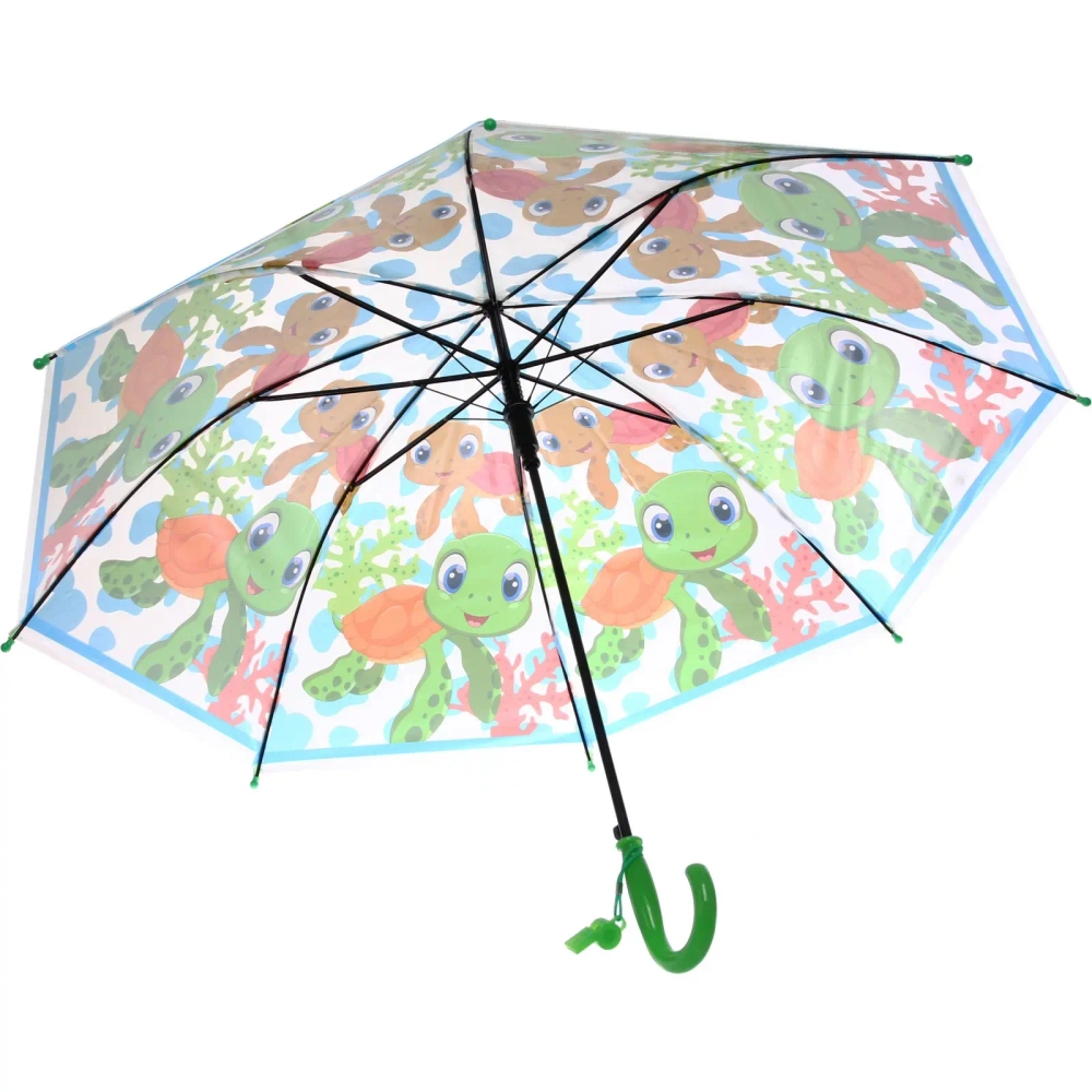 Зонт детский полуавтомат «Яркая Змейка», 8 спиц, d-80см, длина в слож. виде 65см
