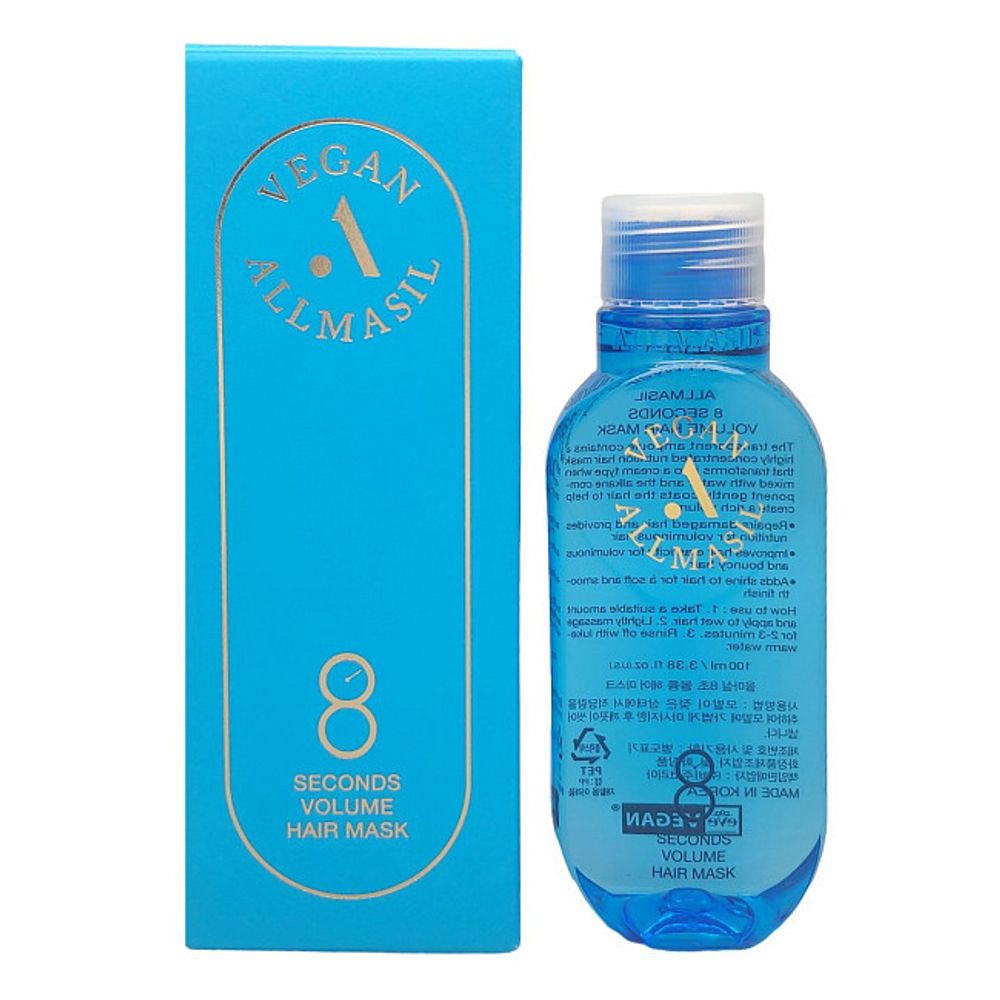 AllMasil Vegan 8 Seconds Volume Hair Mask веганская маска для объёма волос