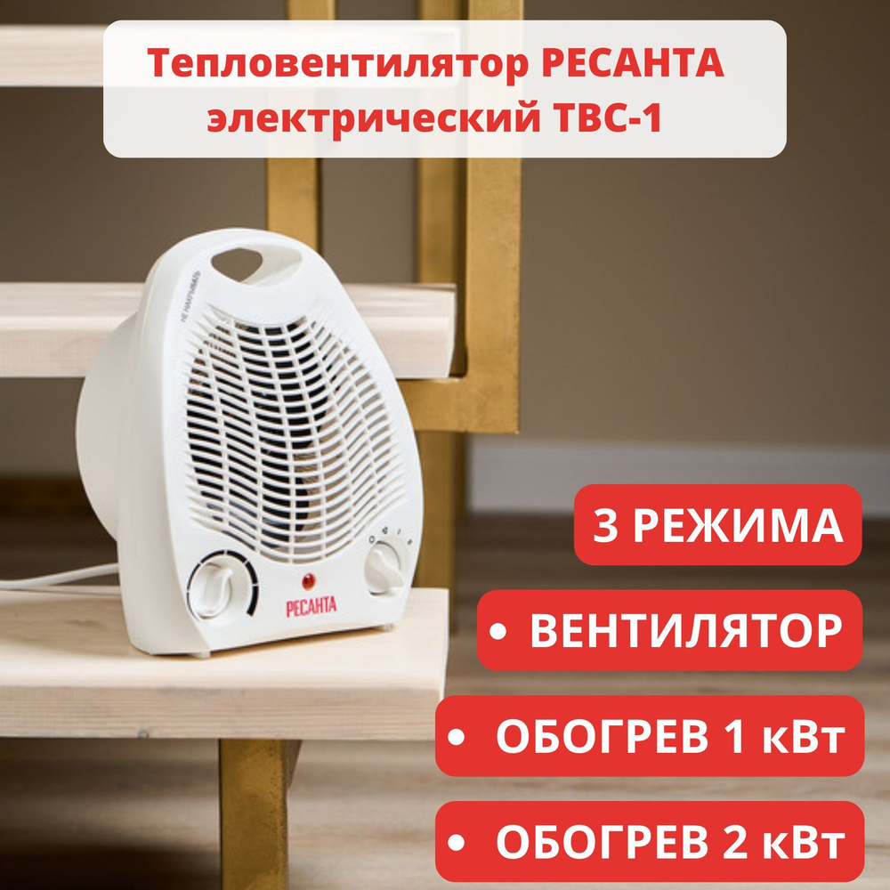 Тепловентилятор РЕСАНТА ТВК-3
