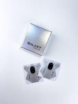 Нижние формы для наращивания ногтей Galaxy, 80 шт в фирменной коробке