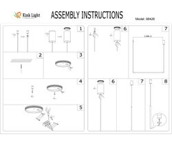 Kink Light 08426-120,19(3000K) Подвес Мерак черный Led 24W