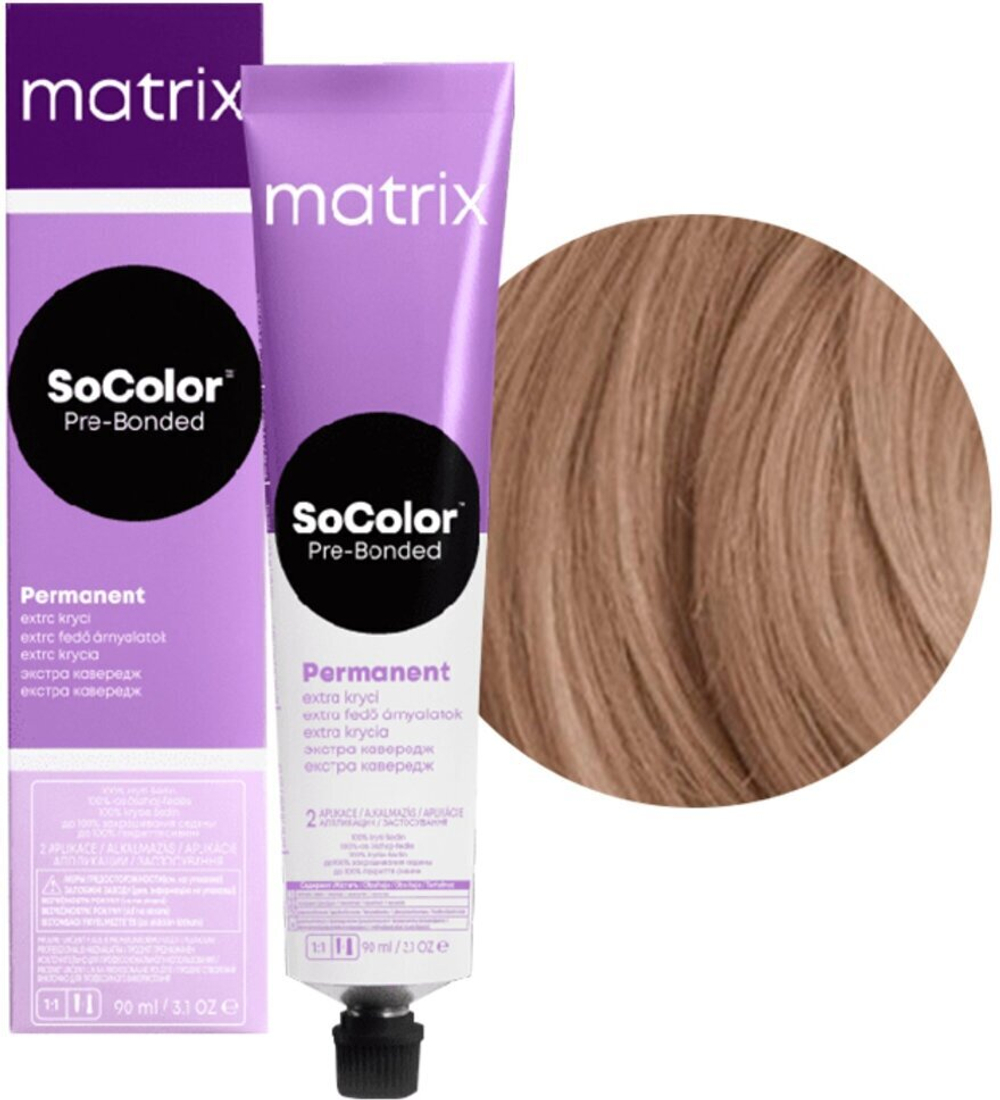 Matrix Краска для волос без аммиака  SoColor Pre-Bonded 508N Светлый блондин 90 мл.