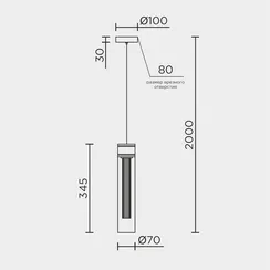 Подвесной светильник MODELUX ML.88941.1 GD