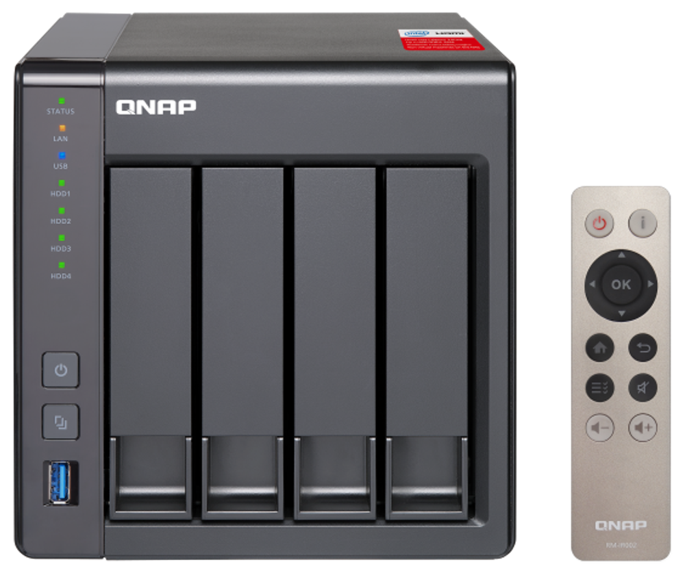 Сетевое хранилище QNAP D4 Pro (Rev. B) черный