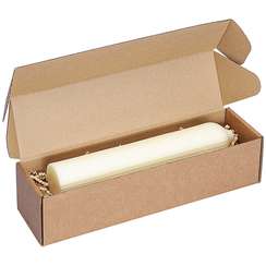 Свеча декоративная молочно-белого цвета из коллекции edge, 25,5 см