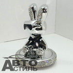 Ароматизатор-игрушка -на торпеду- ЗАЯЦ - YC-25SL серебристый