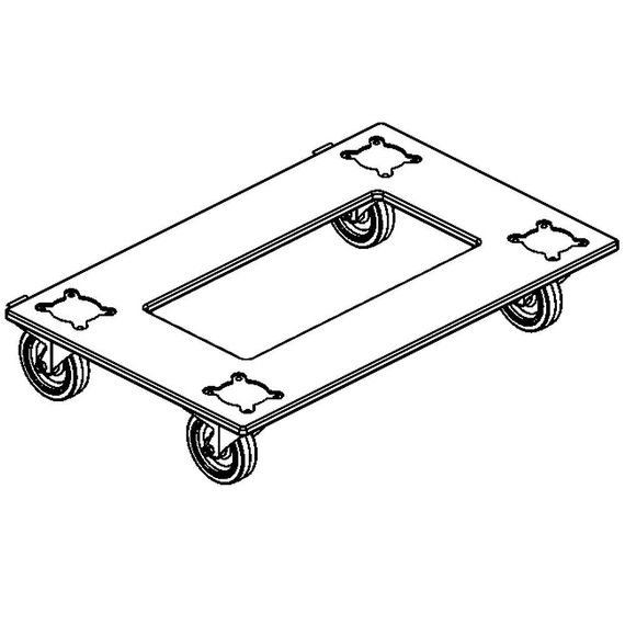 DAS AUDIO PL-EV115S Металическая транспортная тележка для двух EVENT-115A