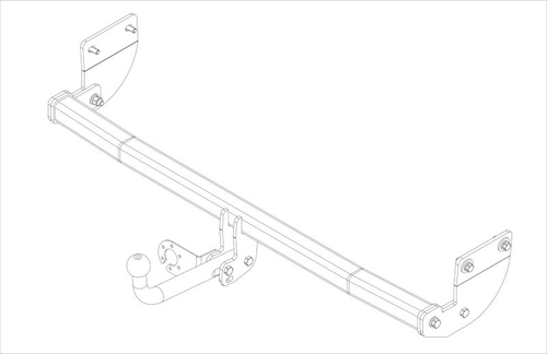Фаркоп AvtoS для HYUNDAI ELANTRA (2016-2019) с универсальной электрикой Smart(блок) и сертификатом в комплекте, арт.(HY 34+smart)