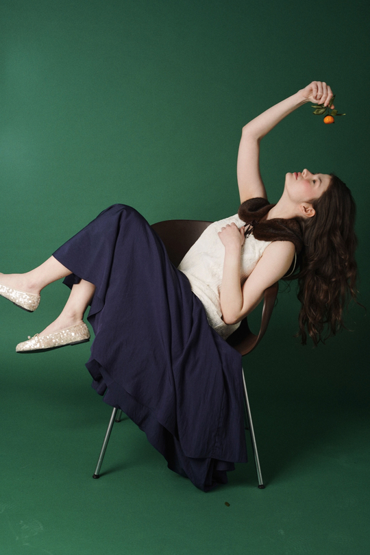 Юбка асимметричная двухслойная "Полярная звезда"