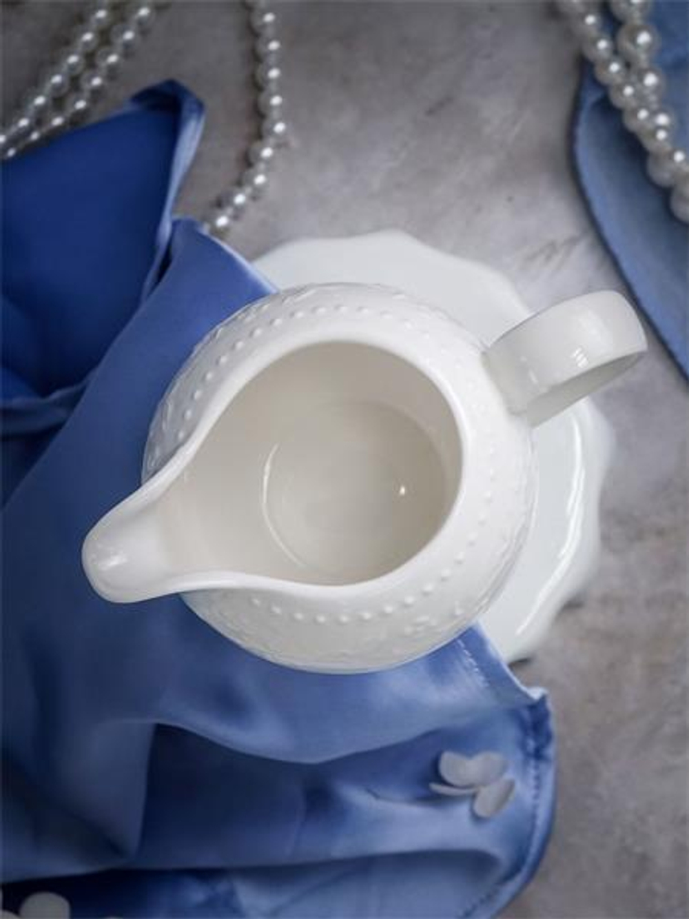 Молочник с ручкой 190 мл, 11,7x7,8 см h 7,6 см, фарфор, Primavera