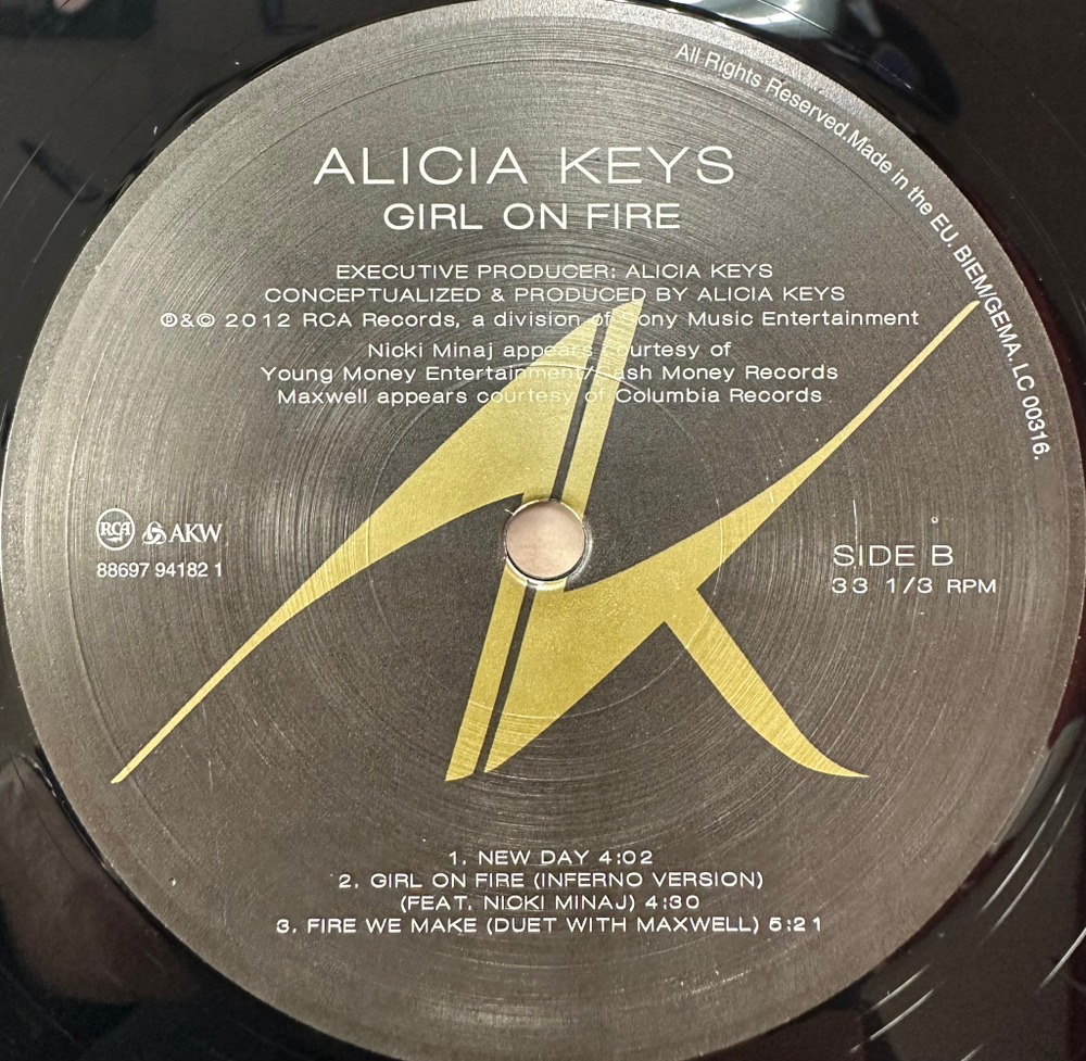 Alicia Keys- Girl On Fire 2LP (Европа 2012г.)