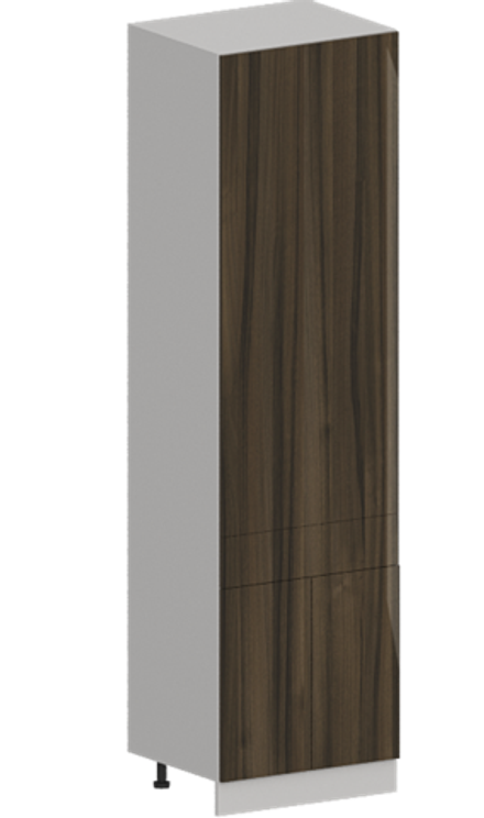 Кухня Модуль ШП1Я 600 Белый / Орех Миланский