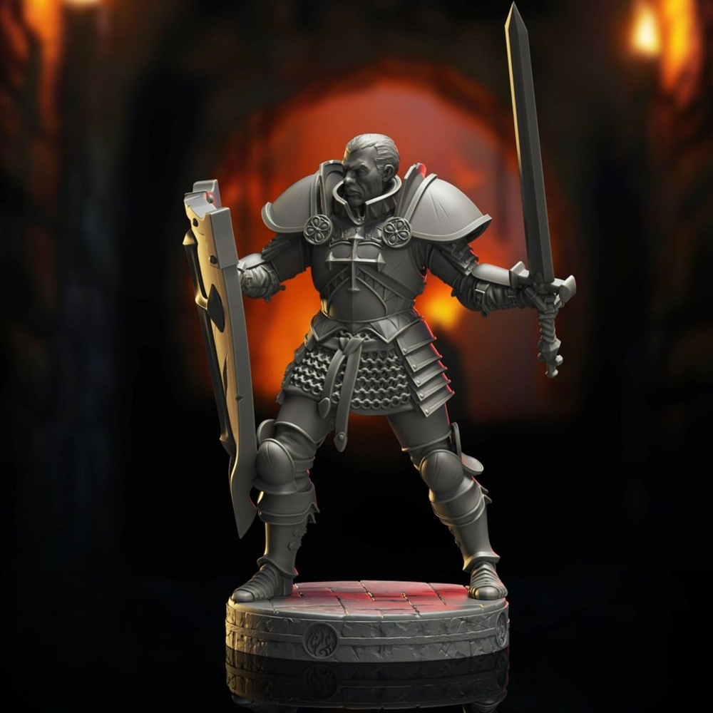 Паладин Алдрик ДнД DnD миниатюры набор Catacombs of Anguish