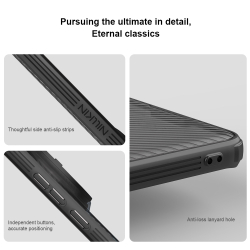 Чехол прозрачный тонированный (Transparent Black) от Nillkin с металлической крышкой и MagSafe на Vivo X200 Pro, серия CamShield Prop Magnetic Case