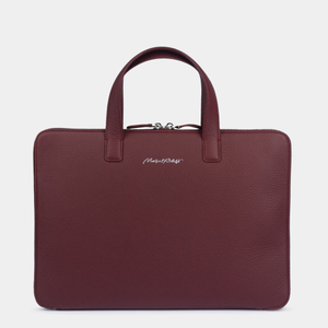Сумка для MacBook Pro 13"-14" Bocage без карманов из кожи теленка бордового цвета