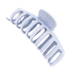 [SOLOMEYA] Крабик для волос из натуральной пшеницы ГОЛУБОЙ овальный Solomeya Straw Claw Hair Clip Round Blue, 1 шт