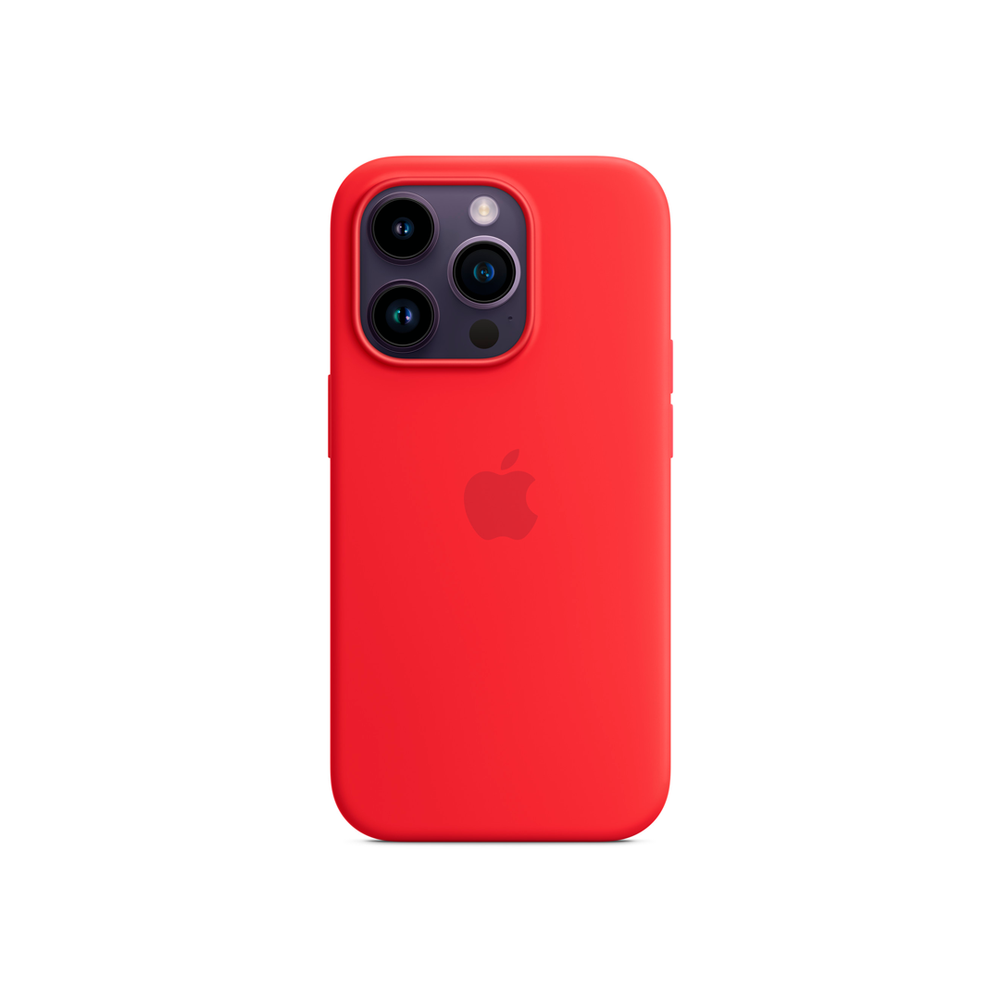 Силиконовый чехол с поддержкой MagSafe Apple Silicone Case для iPhone 14 Pro, Red (Красный)