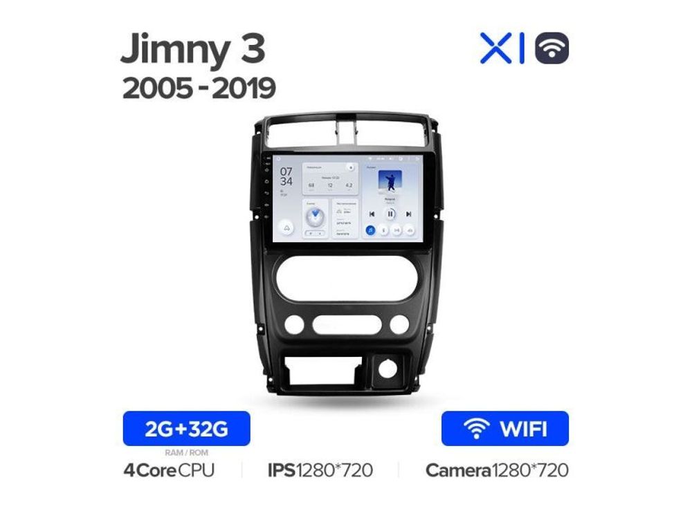 Магнитола Teyes X1 2-32 Wi-Fi Suzuki Jimny 3 2005 — 2019 9.0&quot;