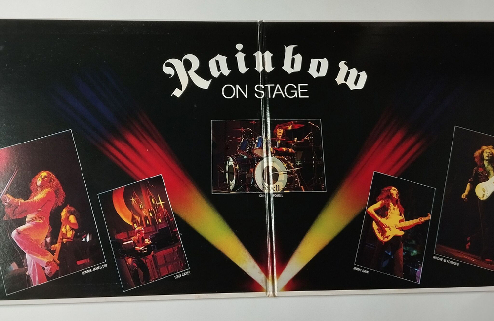 Винтажная виниловая пластинка LP Rainbow On Stage (Japan 1977) (No Obi) Man On The Silver Mountain