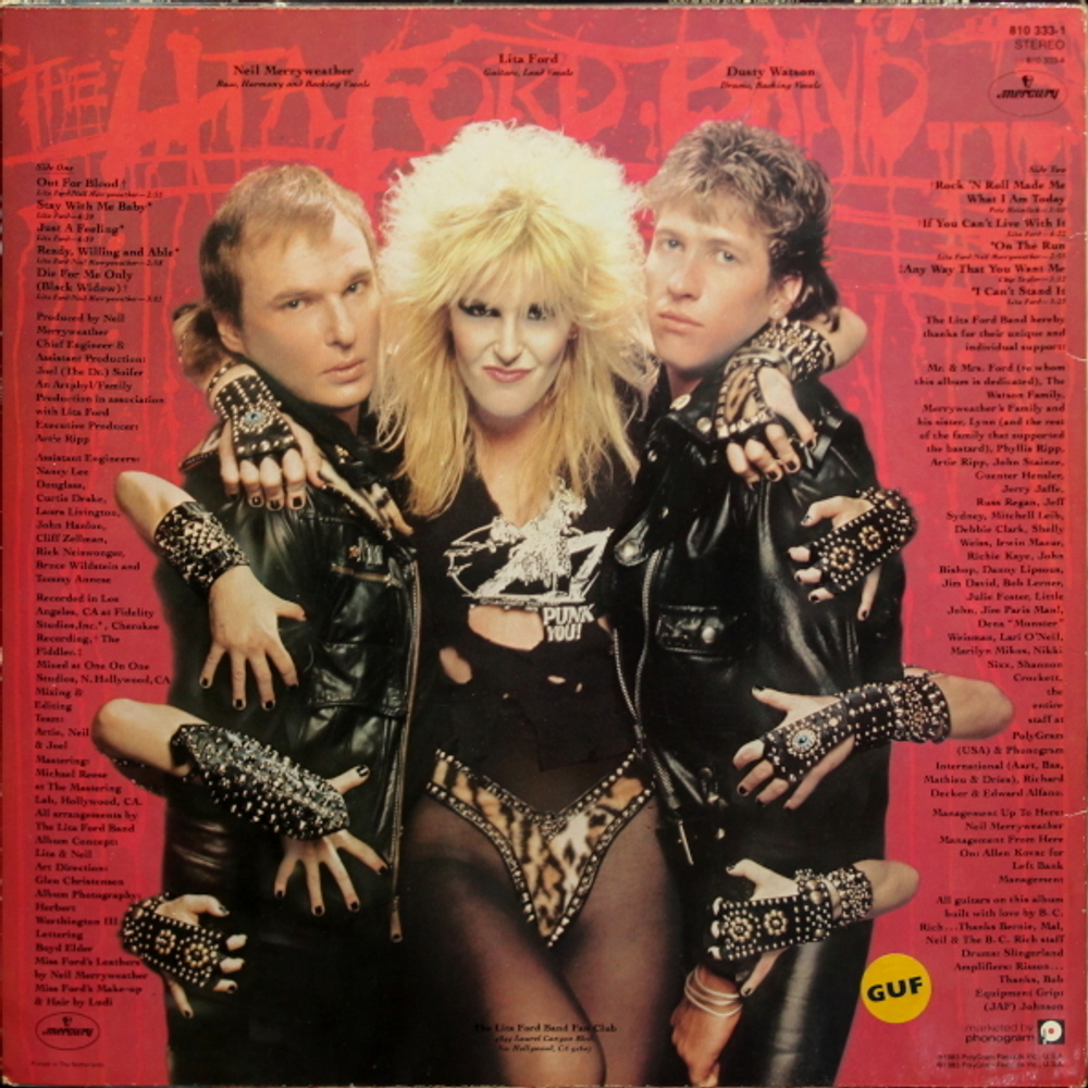 Lita Ford / Out For Blood (LP)