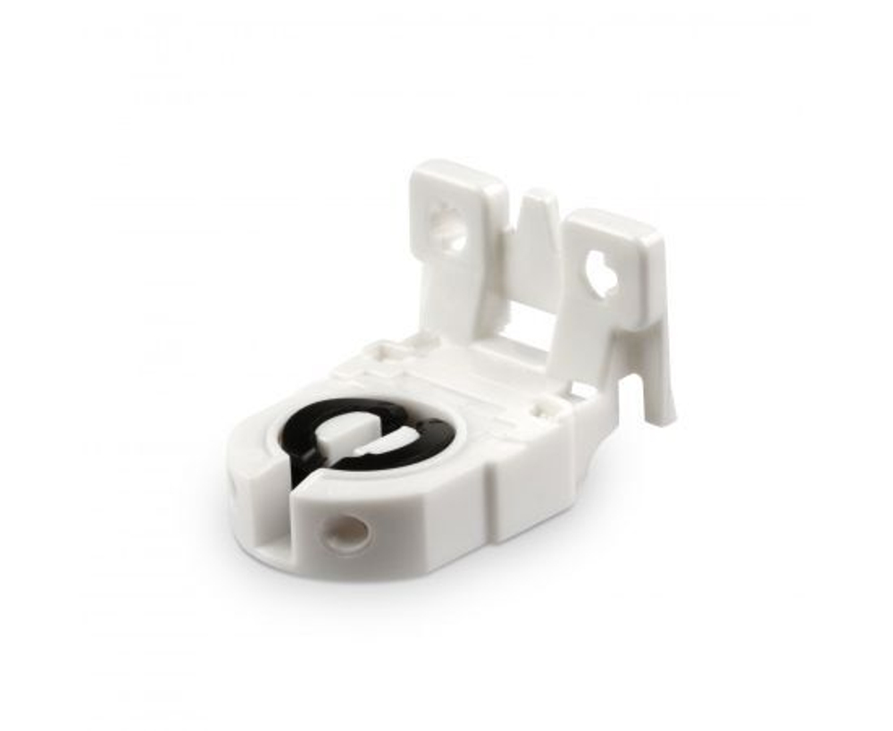 Патрон G13 2шт. торцевой поворотный для ламп Т8, 24,9х27,4х13,0мм- SBASE-G13-PET-WH (Sweko)