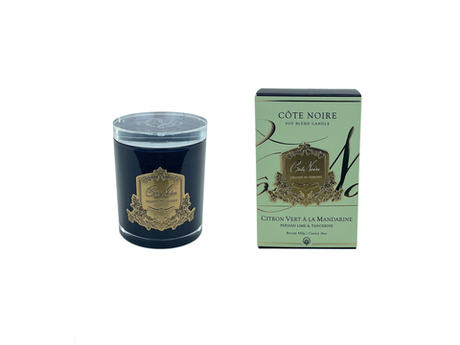 Свеча 450г Cote Noire Citron Vert в черном стаканчике