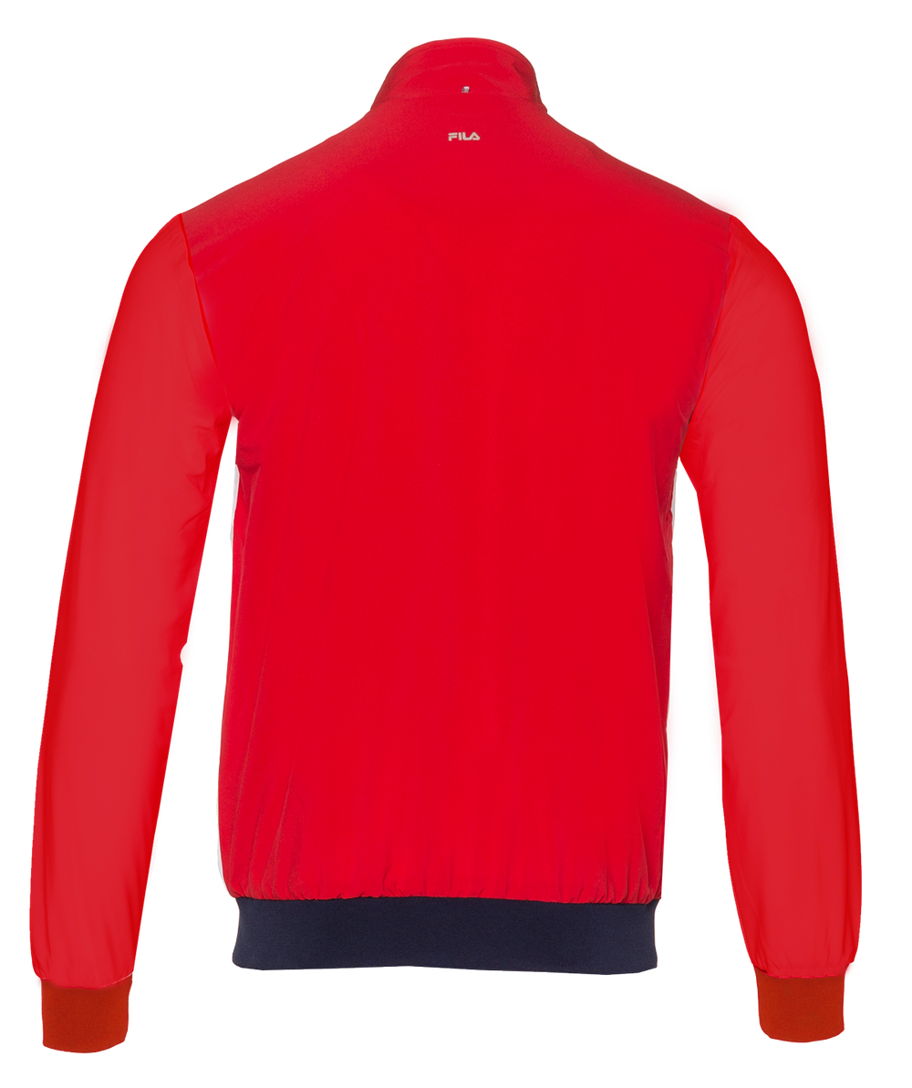 Мужская теннисная кофта Fila Jacket Max M - white/fila red
