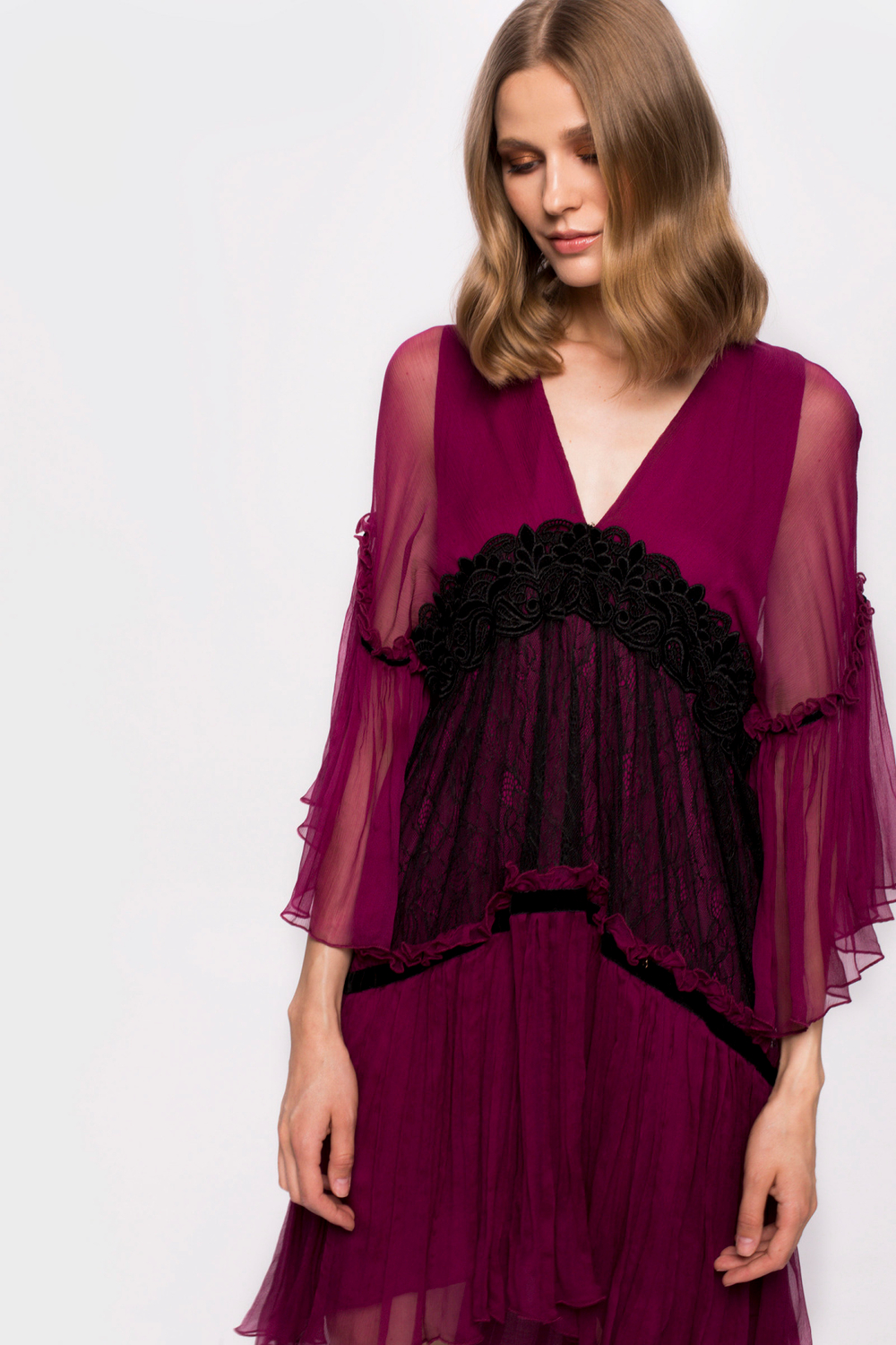 Шелковое платье Nissa