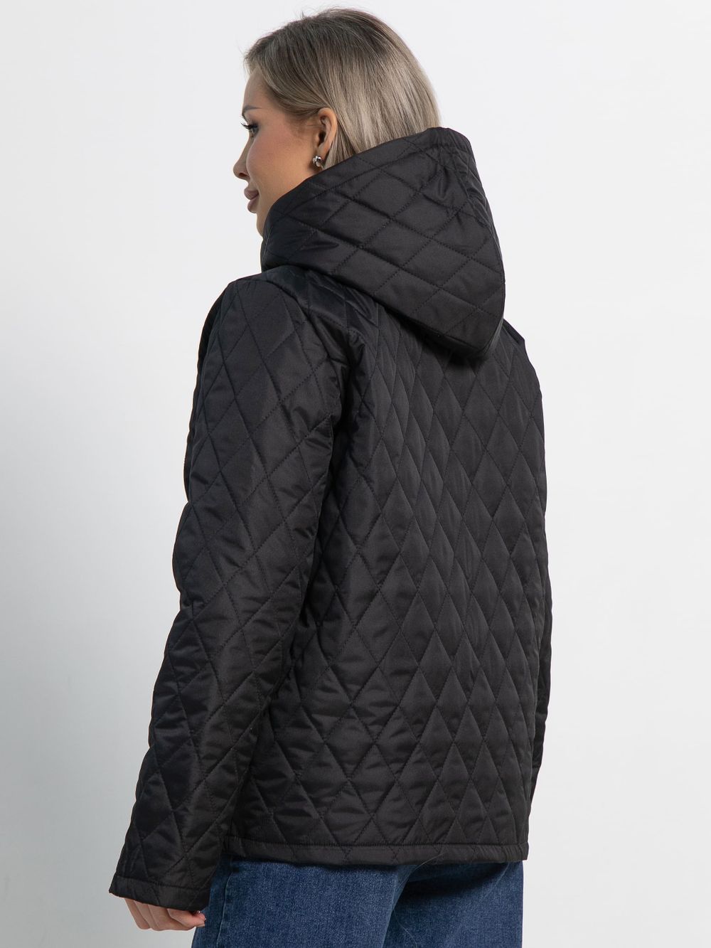 Куртка демисезонная стеганая (черная матовая) Б15194-25М LT Collection