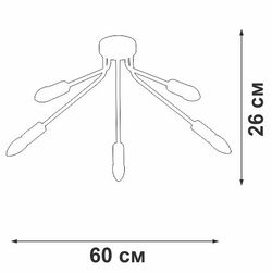 Потолочная люстра Vitaluce V3020 V3020-1/5PL