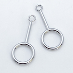 Коннектор, цвет серебро, размер 28*12 мм, цена за 1 шт