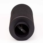 Угольный фильтр для вентиляции magicfilter 250 м3/100 мм, крупный план фланца с отверстием