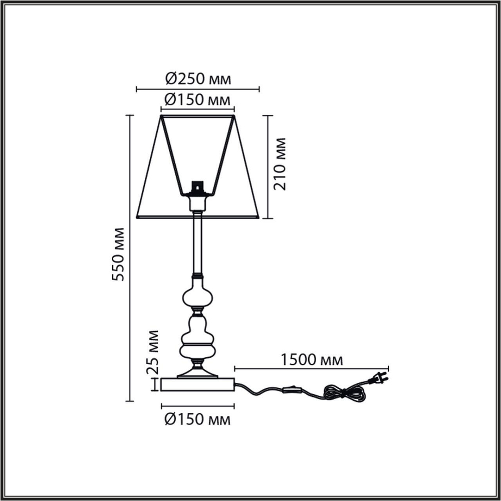 Настольная лампа Lumion KENTUKI 8283/1T