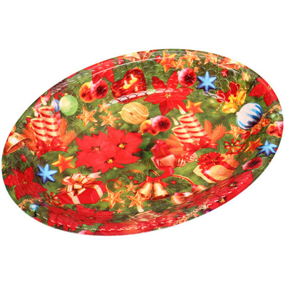 Поднос пластиковый «Новогоднее ассорти» 35,5*26см