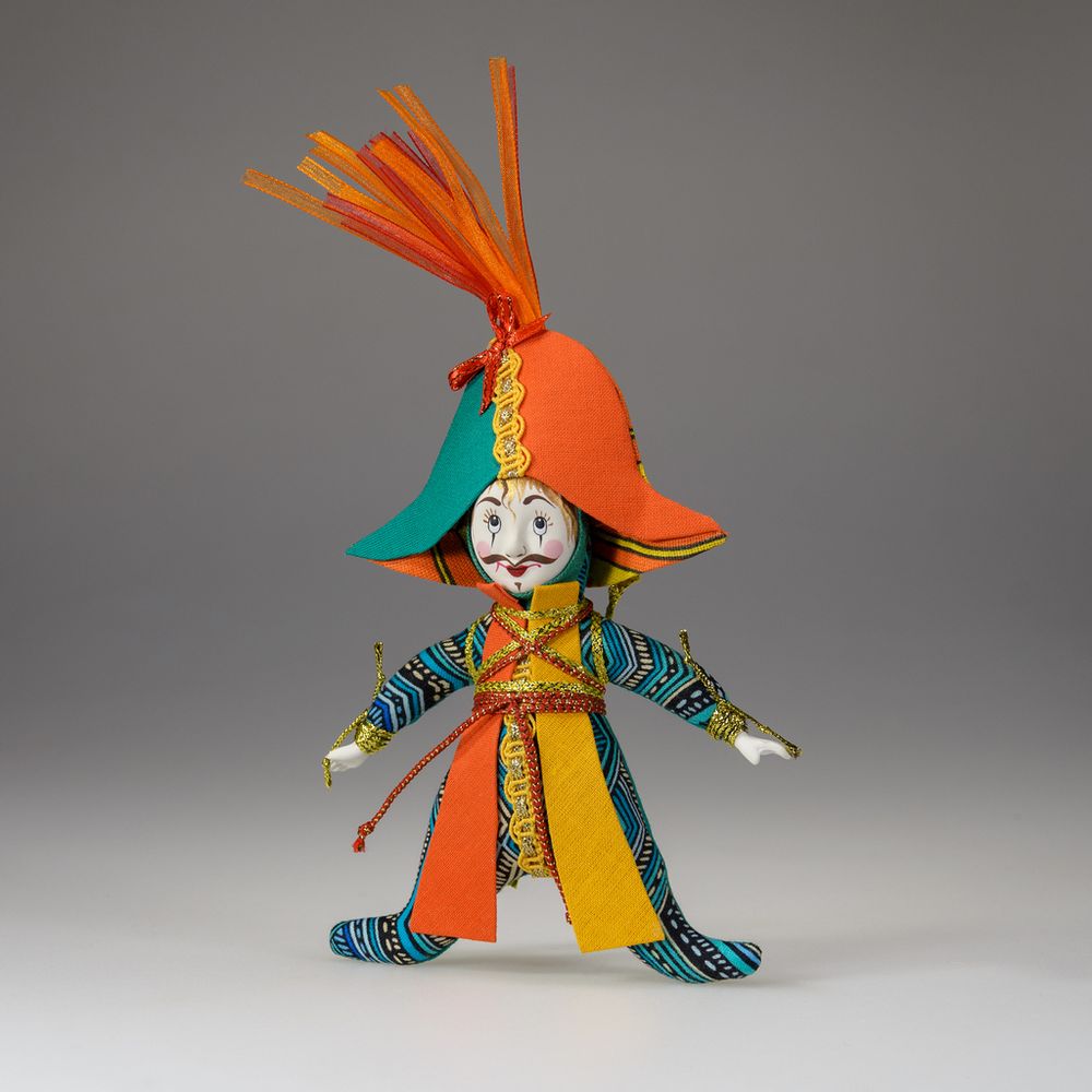 Ёлочная игрушка Арлекин-солдатик