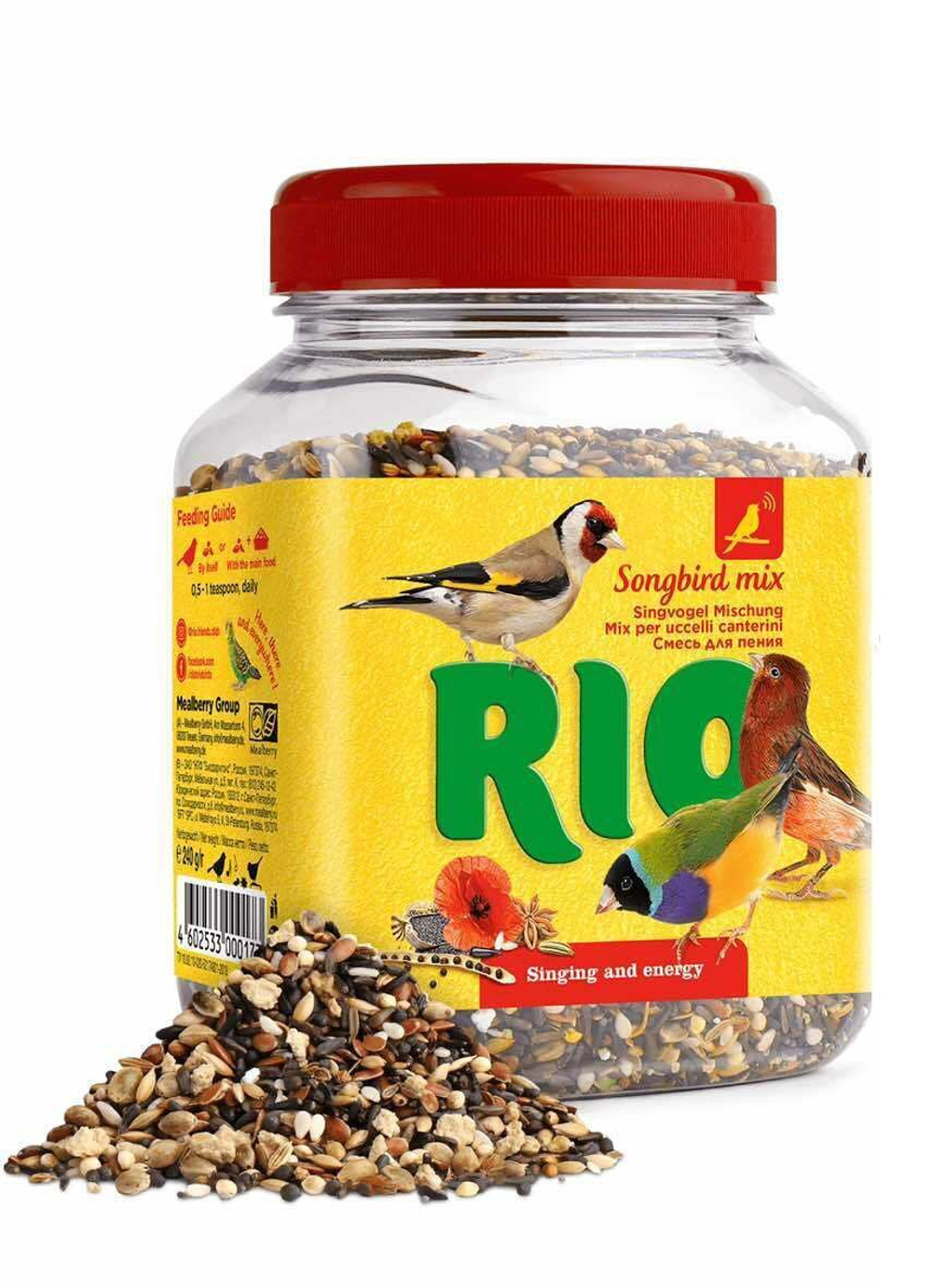 RIO RIO Songbird mix 240 г лакомство смесь для стимулирования пения