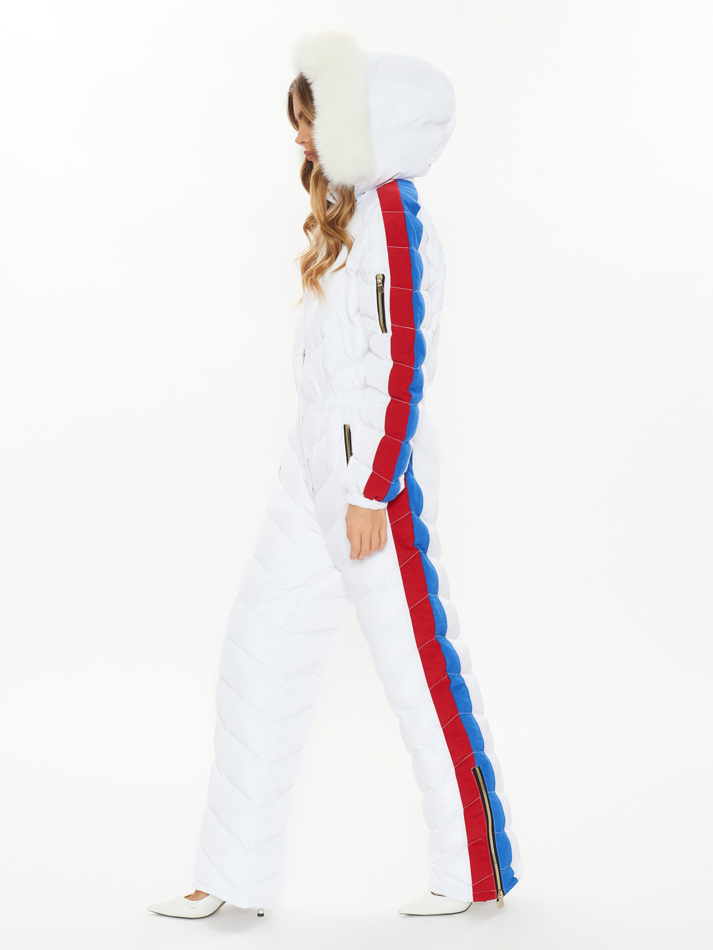Комбинезон-пуховик белый