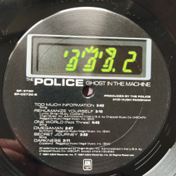 Винтажная виниловая пластинка LP The Police Ghost In The Machine (USA 1981) Invisible Sun