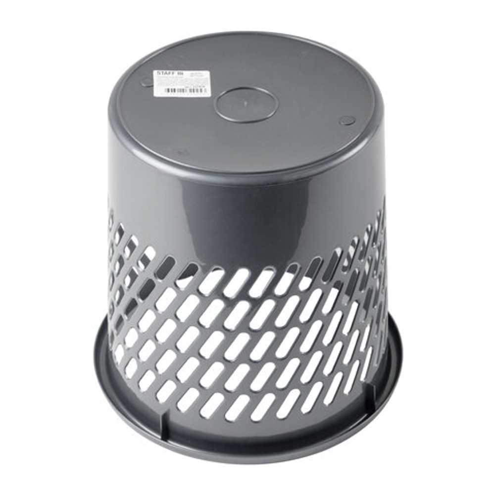 Корзина для бумаг STAFF "Basic" сетчатая, 10 л, серая