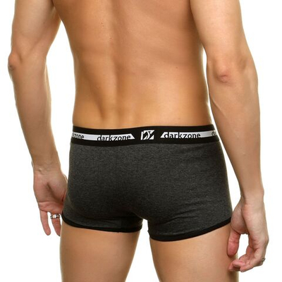 Темно-серые меланжевые трусы-боксеры (Размер: M) (Цвет: темно-серый)