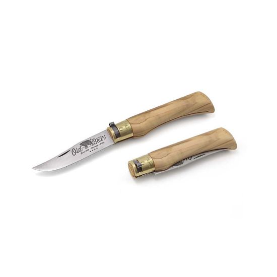 Складной нож Antonini 9307/21_LU Olive L c клинком из стали 420A, рукоять дерево (Олива)