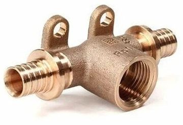 Тройник настенный Рехау 20-Rp1/2-20 RX+ с ВР внутренней резьбой бронза (14562943001)