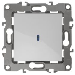 12-1102-01 ЭРА Выключатель с подсветкой, 10АХ-250В, IP20, Эра12, белый