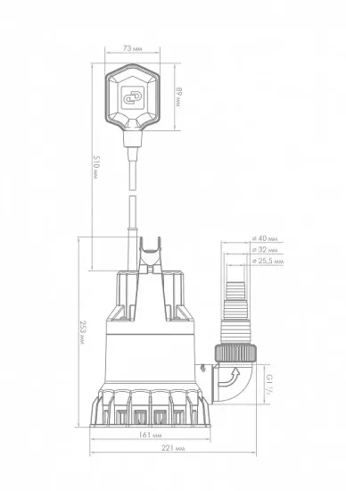 Насос дренажный "Джилекс" 85/6