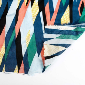 Ткань Штапель плот 110г/м2 100% вискоза шир. 145 см цв.16.1 мультиколор