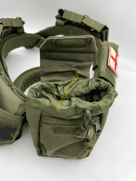 Тактический разгрузочный пояс с подсумками Yakeda Олива